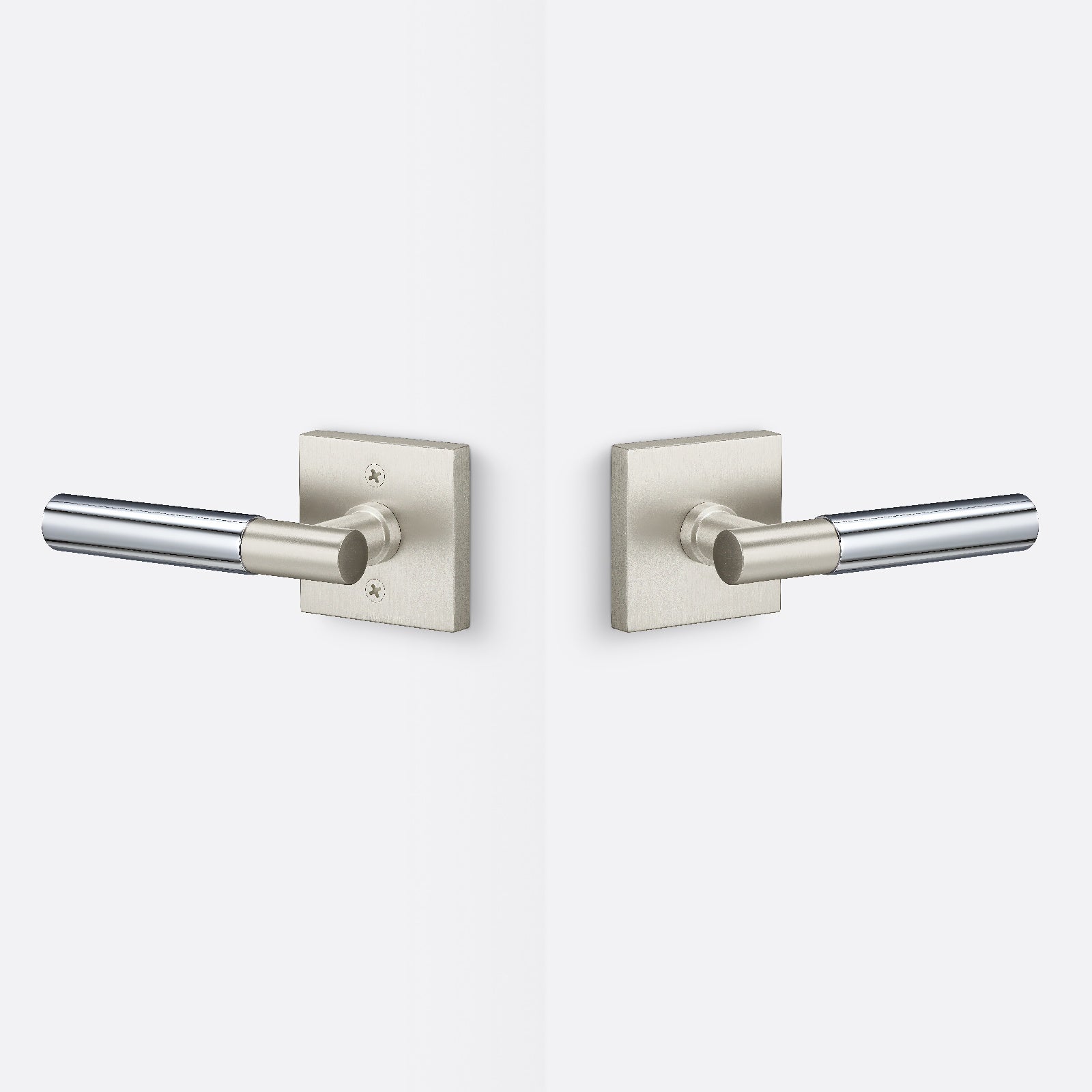 Sure-Loc AP101-SQ-GRIP-SM Smooth Grip Passage Door Lever with Aspra Square Rosette
