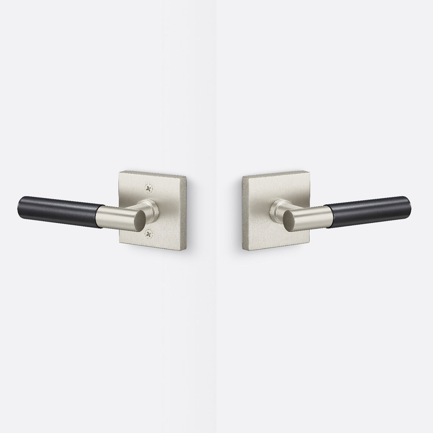 Sure-Loc AP101-SQ-GRIP-SM Smooth Grip Passage Door Lever with Aspra Square Rosette