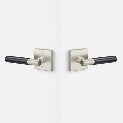 Sure-Loc AP101-SQ-GRIP-SM Smooth Grip Passage Door Lever with Aspra Square Rosette