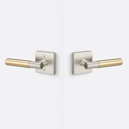 Sure-Loc AP101-SQ-GRIP-SM Smooth Grip Passage Door Lever with Aspra Square Rosette