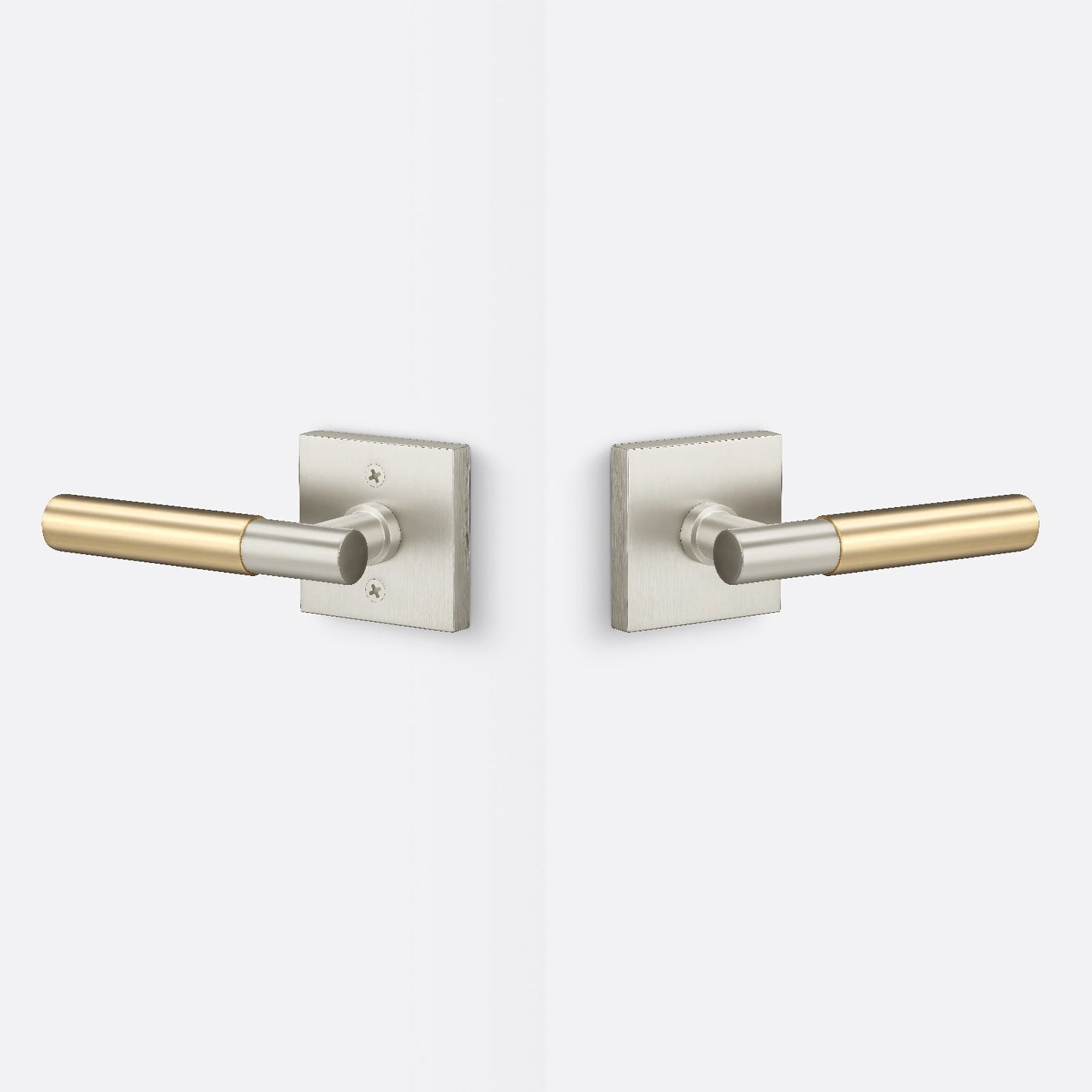 Sure-Loc AP101-SQ-GRIP-SM Smooth Grip Passage Door Lever with Aspra Square Rosette