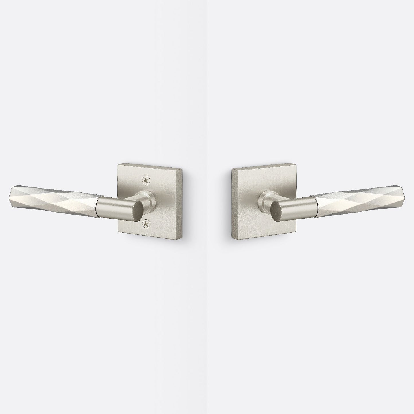 Sure-Loc AP101-SQ-GRIP-VT Smooth Grip Passage Door Lever with Aspra Square Rosette