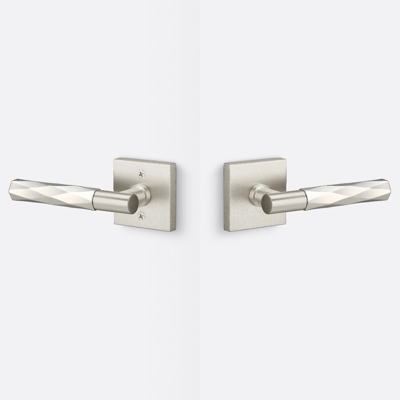 Sure-Loc AP101-SQ-GRIP-VT Smooth Grip Passage Door Lever with Aspra Square Rosette
