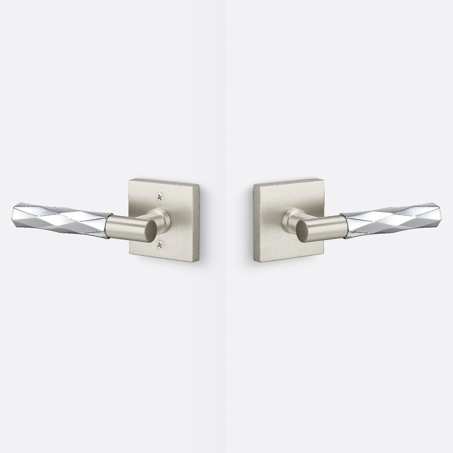 Sure-Loc AP101-SQ-GRIP-VT Smooth Grip Passage Door Lever with Aspra Square Rosette