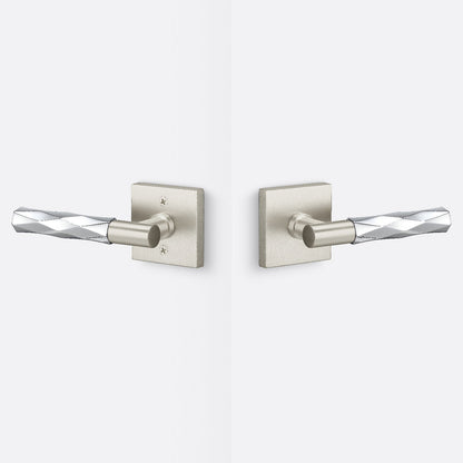Sure-Loc AP101-SQ-GRIP-VT Smooth Grip Passage Door Lever with Aspra Square Rosette