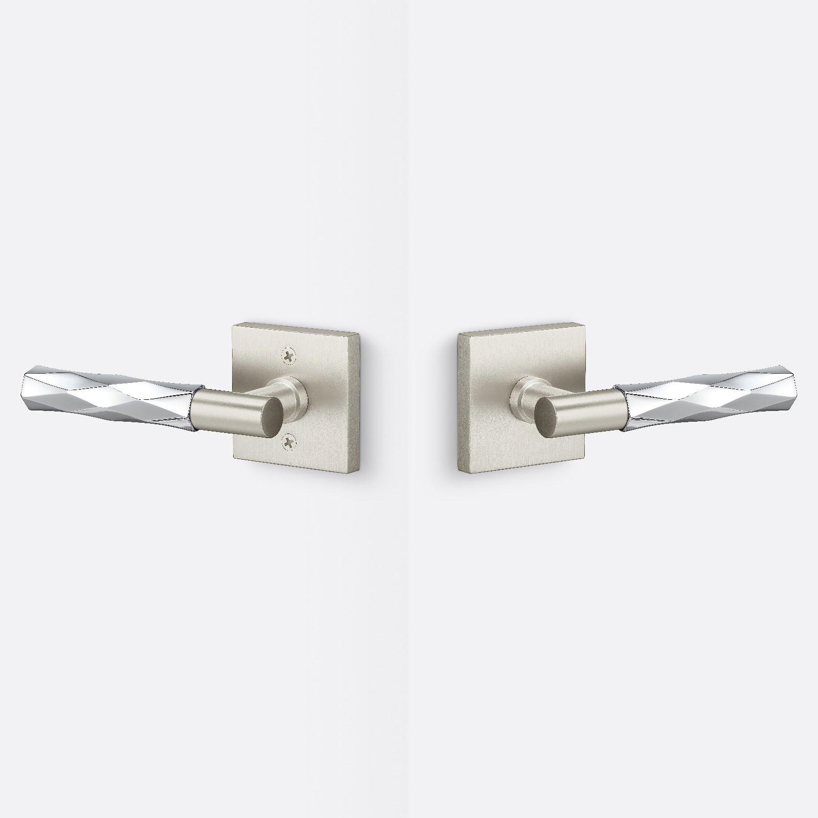 Sure-Loc AP101-SQ-GRIP-VT Smooth Grip Passage Door Lever with Aspra Square Rosette