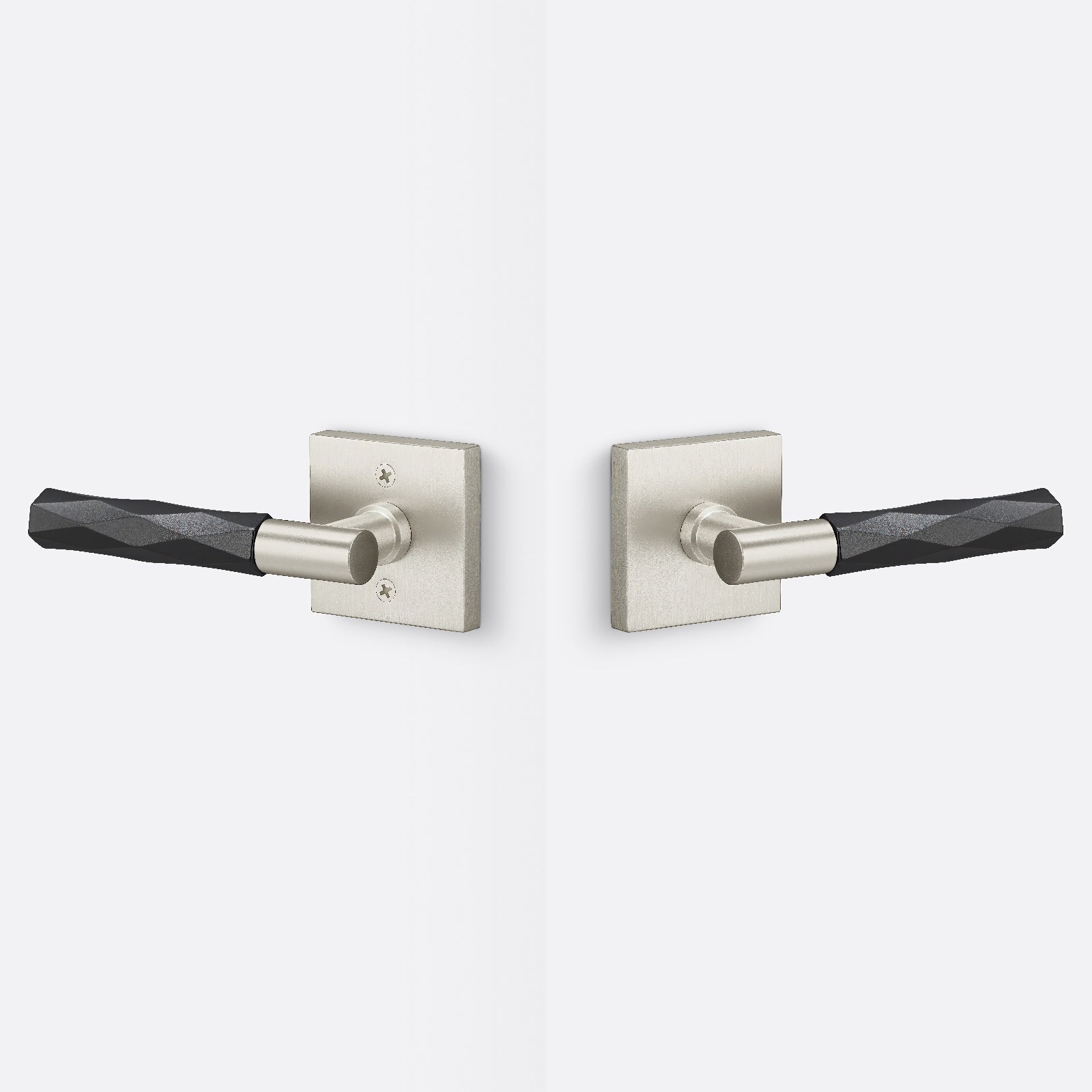 Sure-Loc AP101-SQ-GRIP-VT Smooth Grip Passage Door Lever with Aspra Square Rosette