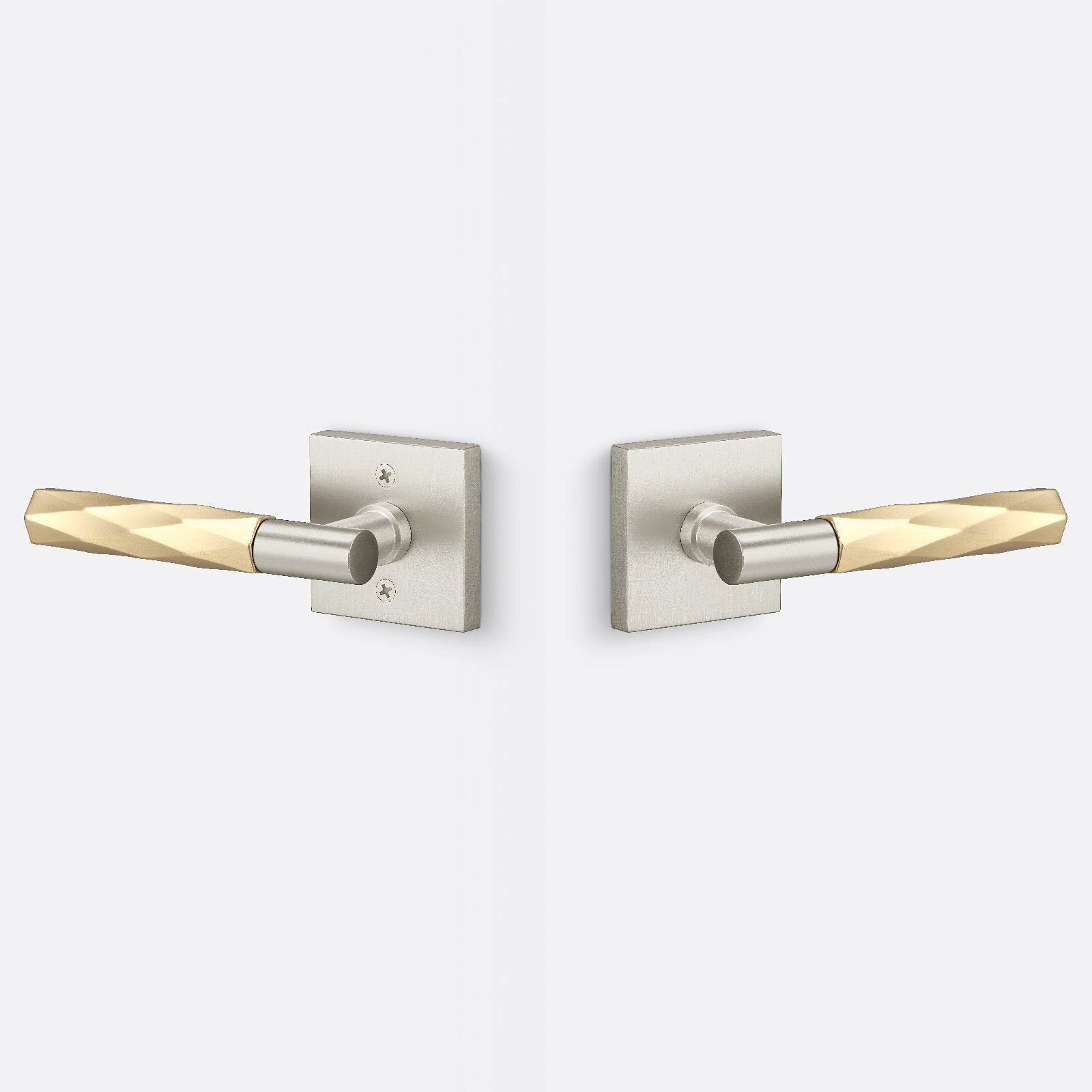 Sure-Loc AP101-SQ-GRIP-VT Smooth Grip Passage Door Lever with Aspra Square Rosette