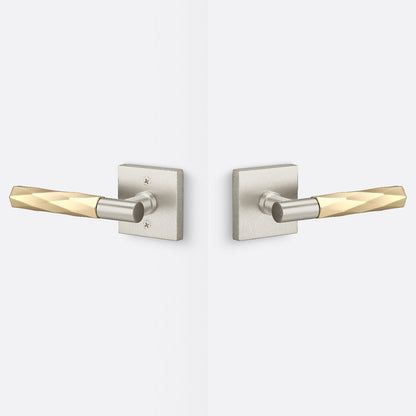 Sure-Loc AP101-SQ-GRIP-VT Smooth Grip Passage Door Lever with Aspra Square Rosette