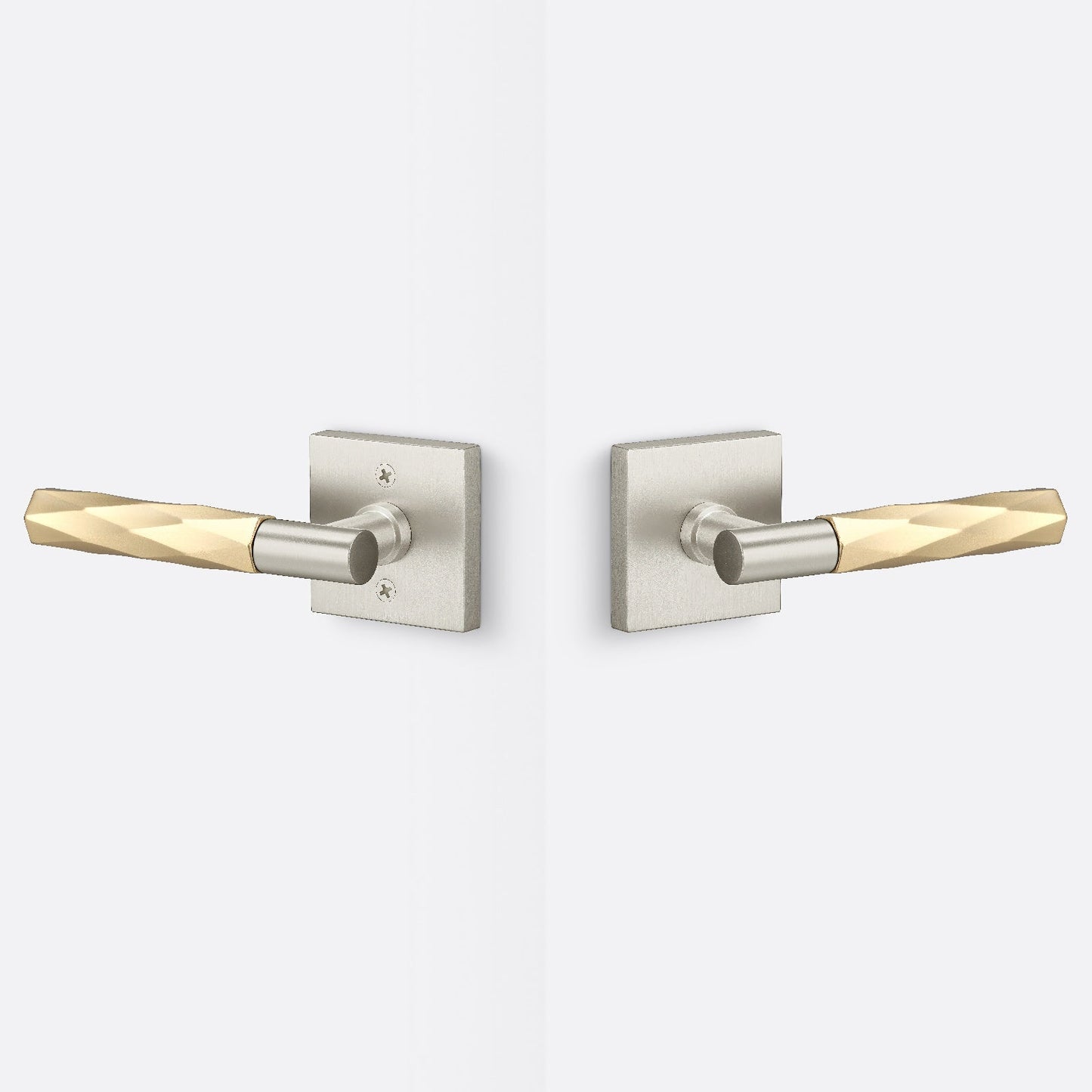 Sure-Loc AP101-SQ-GRIP-VT Smooth Grip Passage Door Lever with Aspra Square Rosette
