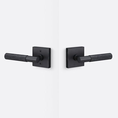 Sure-Loc AP101-SQ-GRIP-KN Knurled Grip Passage Door Lever with Aspra Square Rosette