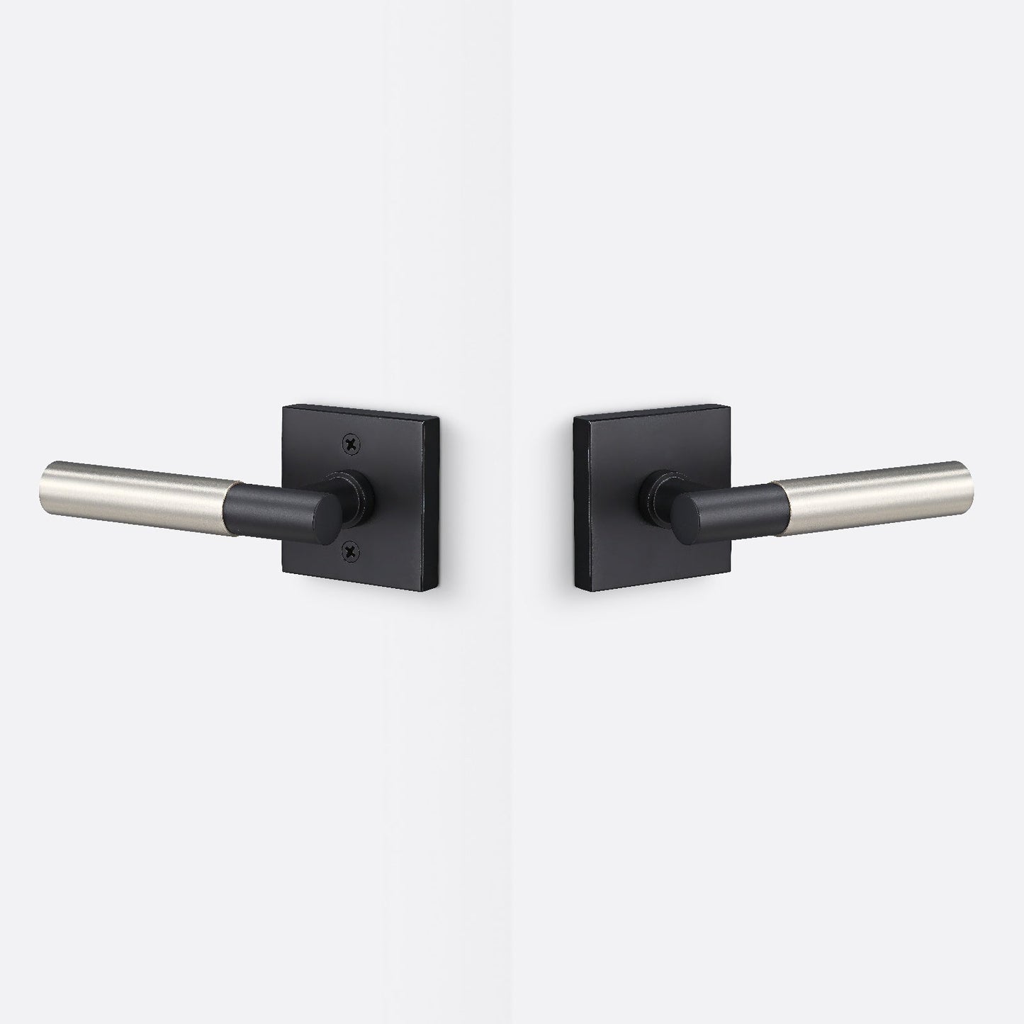Sure-Loc AP101-SQ-GRIP-SM Smooth Grip Passage Door Lever with Aspra Square Rosette