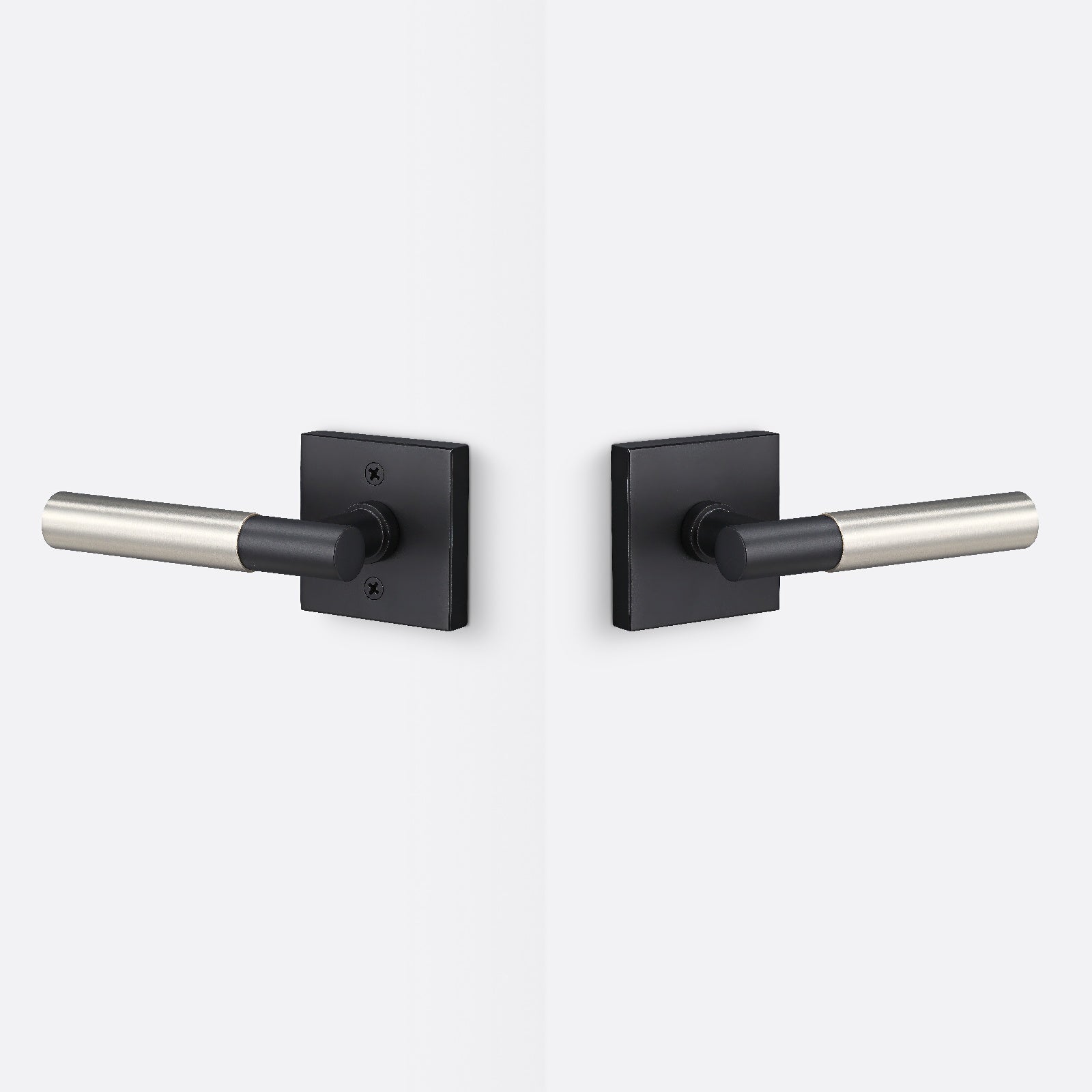 Sure-Loc AP101-SQ-GRIP-SM Smooth Grip Passage Door Lever with Aspra Square Rosette