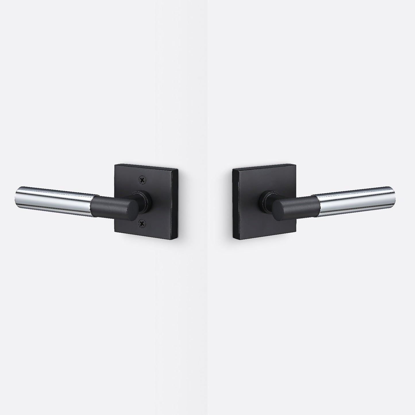 Sure-Loc AP101-SQ-GRIP-SM Smooth Grip Passage Door Lever with Aspra Square Rosette