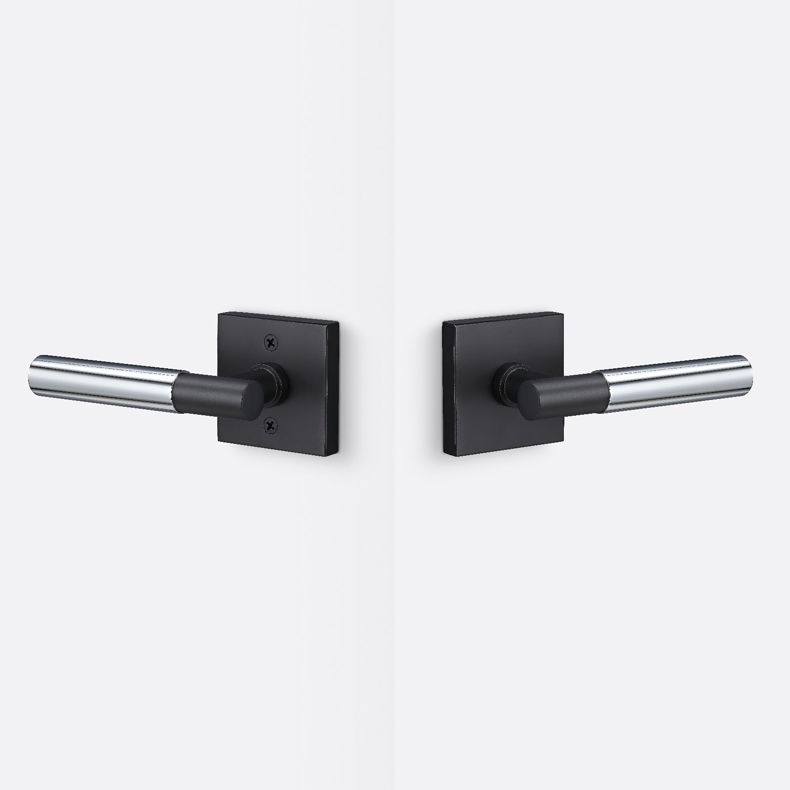 Sure-Loc AP101-SQ-GRIP-SM Smooth Grip Passage Door Lever with Aspra Square Rosette