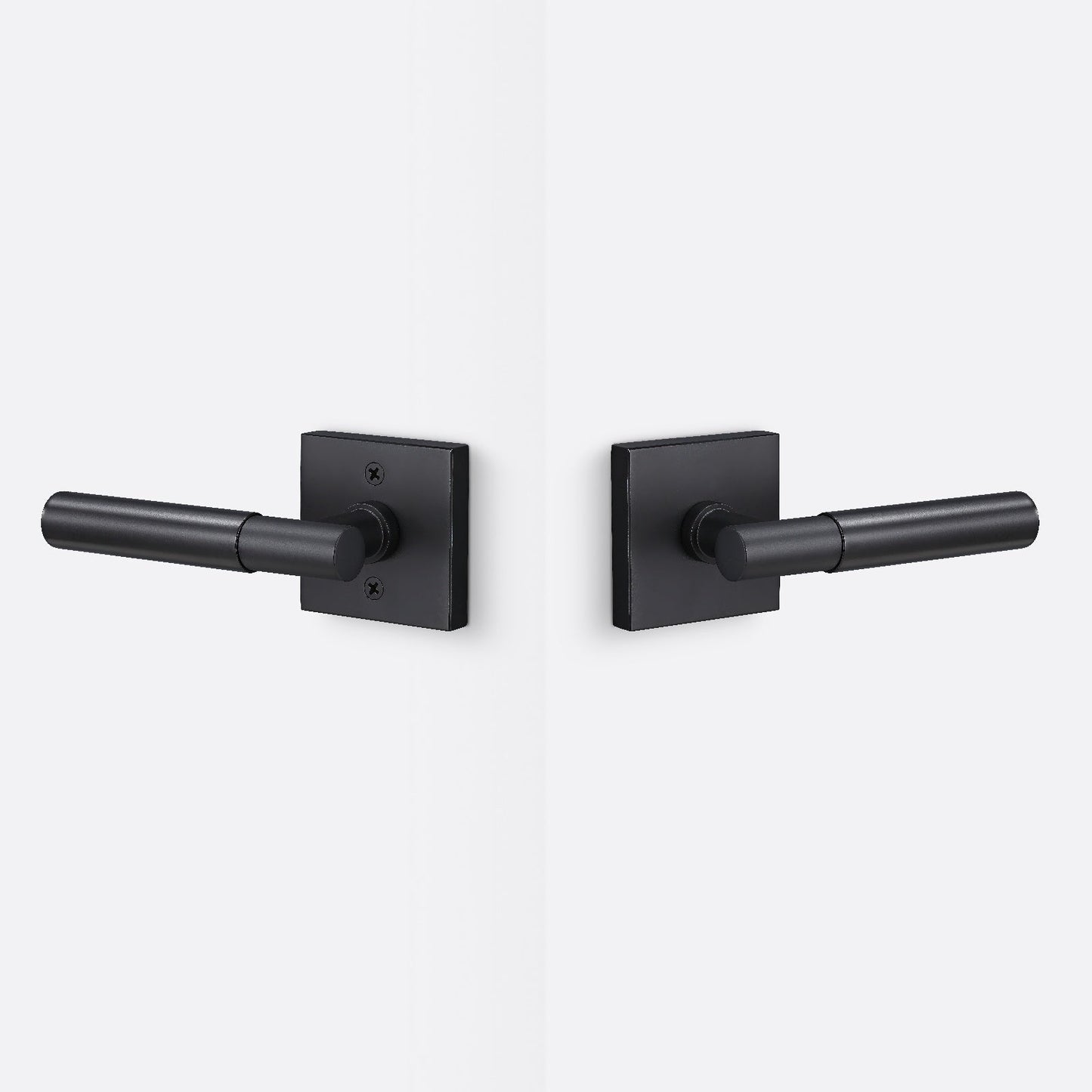 Sure-Loc AP101-SQ-GRIP-SM Smooth Grip Passage Door Lever with Aspra Square Rosette