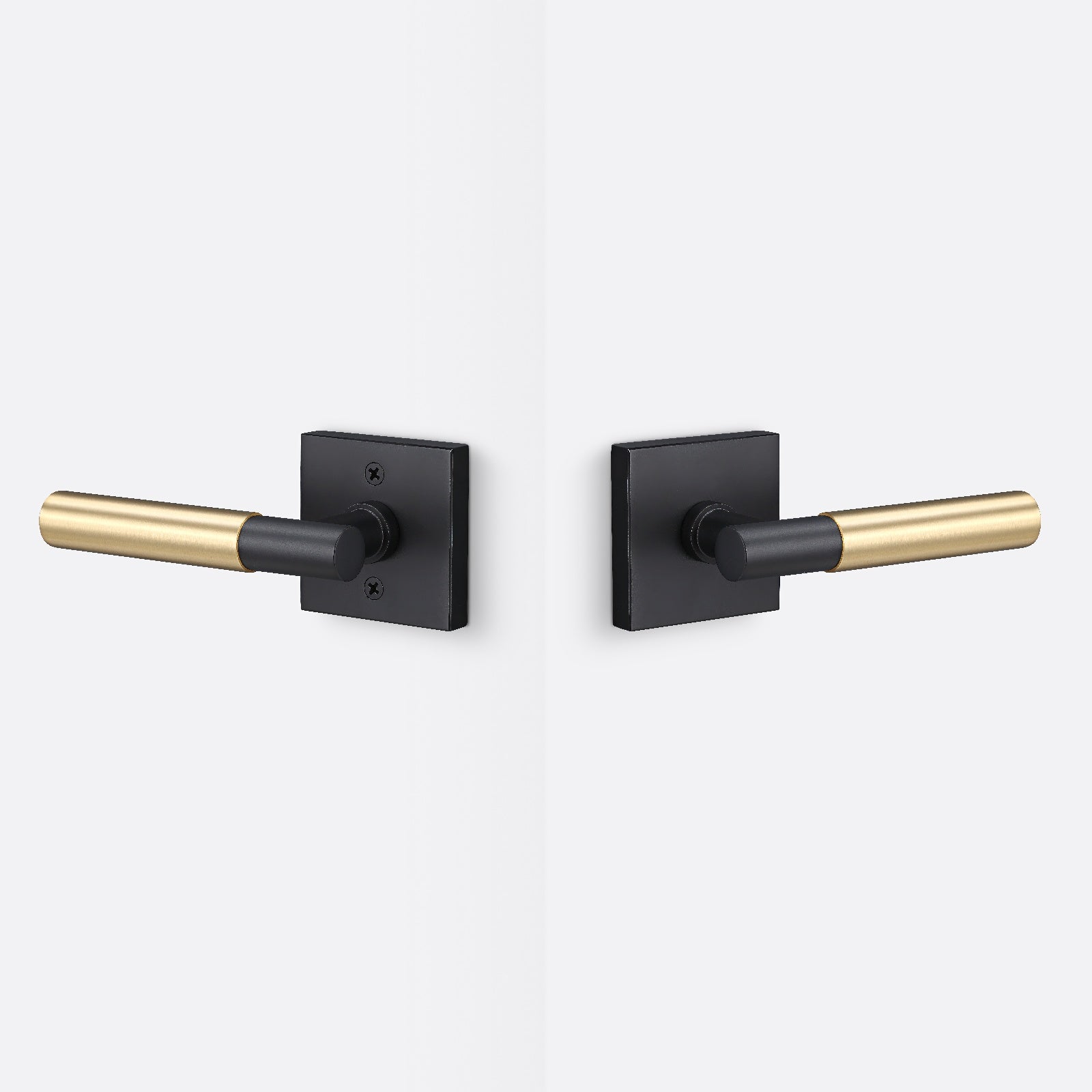 Sure-Loc AP101-SQ-GRIP-SM Smooth Grip Passage Door Lever with Aspra Square Rosette