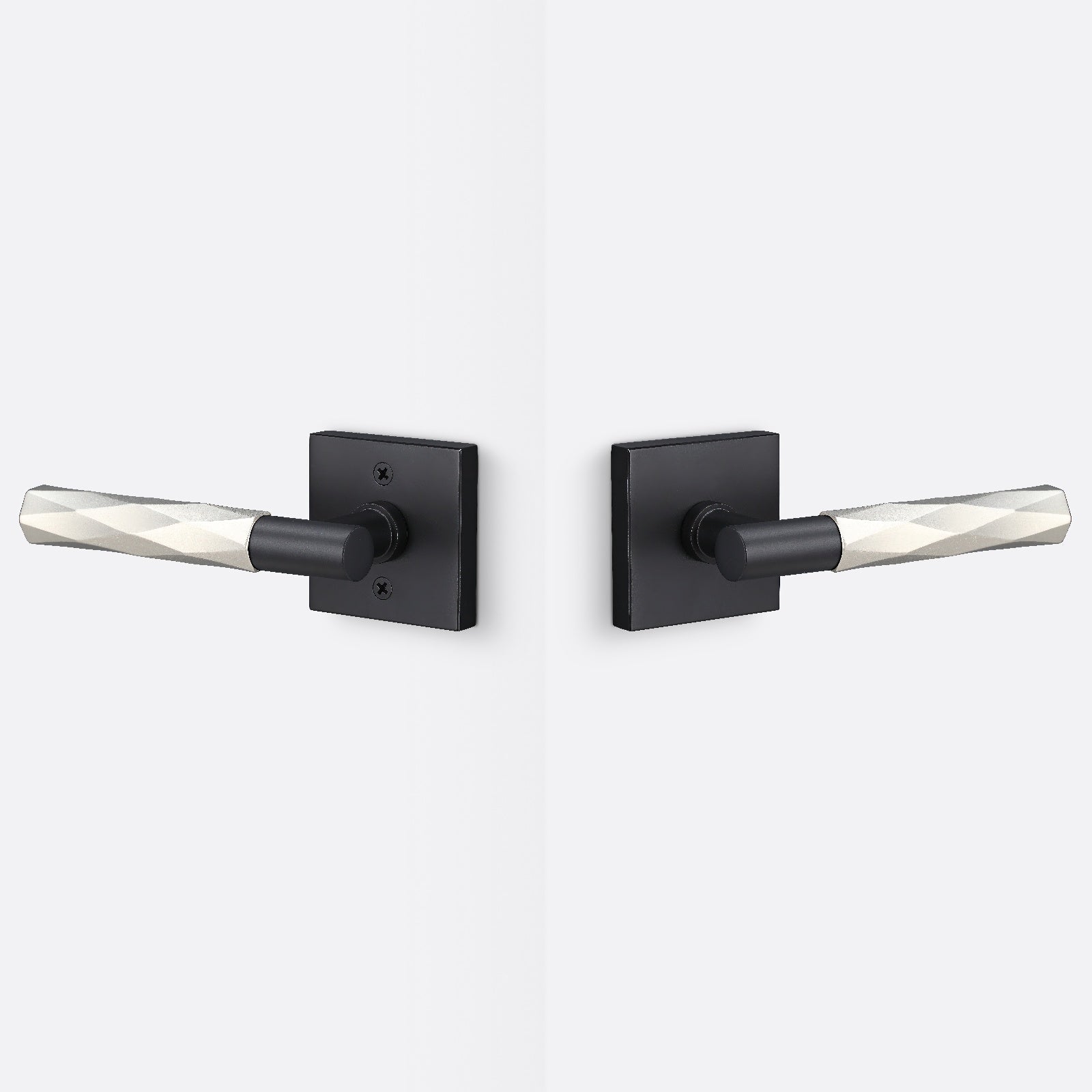 Sure-Loc AP101-SQ-GRIP-VT Smooth Grip Passage Door Lever with Aspra Square Rosette