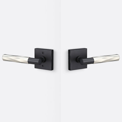Sure-Loc AP101-SQ-GRIP-VT Smooth Grip Passage Door Lever with Aspra Square Rosette