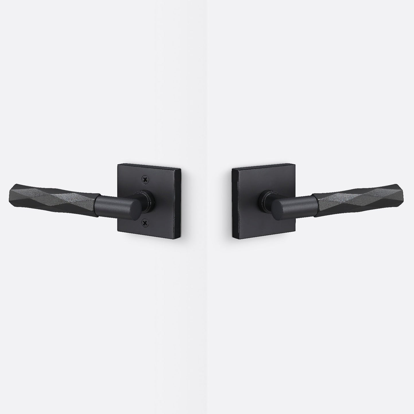 Sure-Loc AP101-SQ-GRIP-VT Smooth Grip Passage Door Lever with Aspra Square Rosette