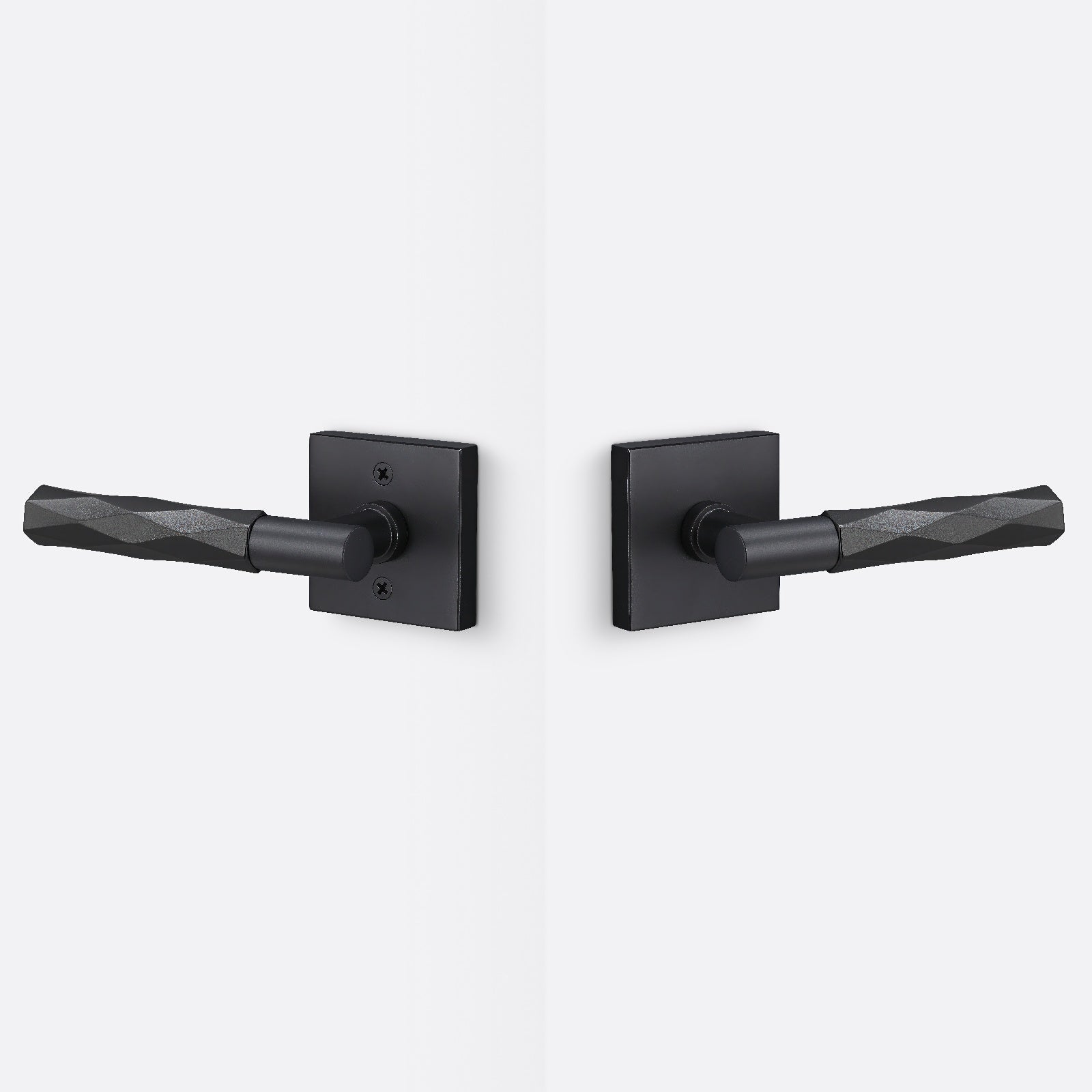 Sure-Loc AP101-SQ-GRIP-VT Smooth Grip Passage Door Lever with Aspra Square Rosette
