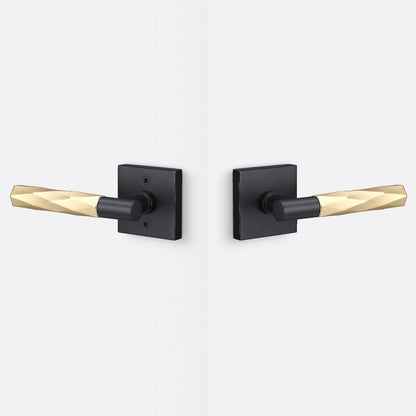 Sure-Loc AP101-SQ-GRIP-VT Smooth Grip Passage Door Lever with Aspra Square Rosette