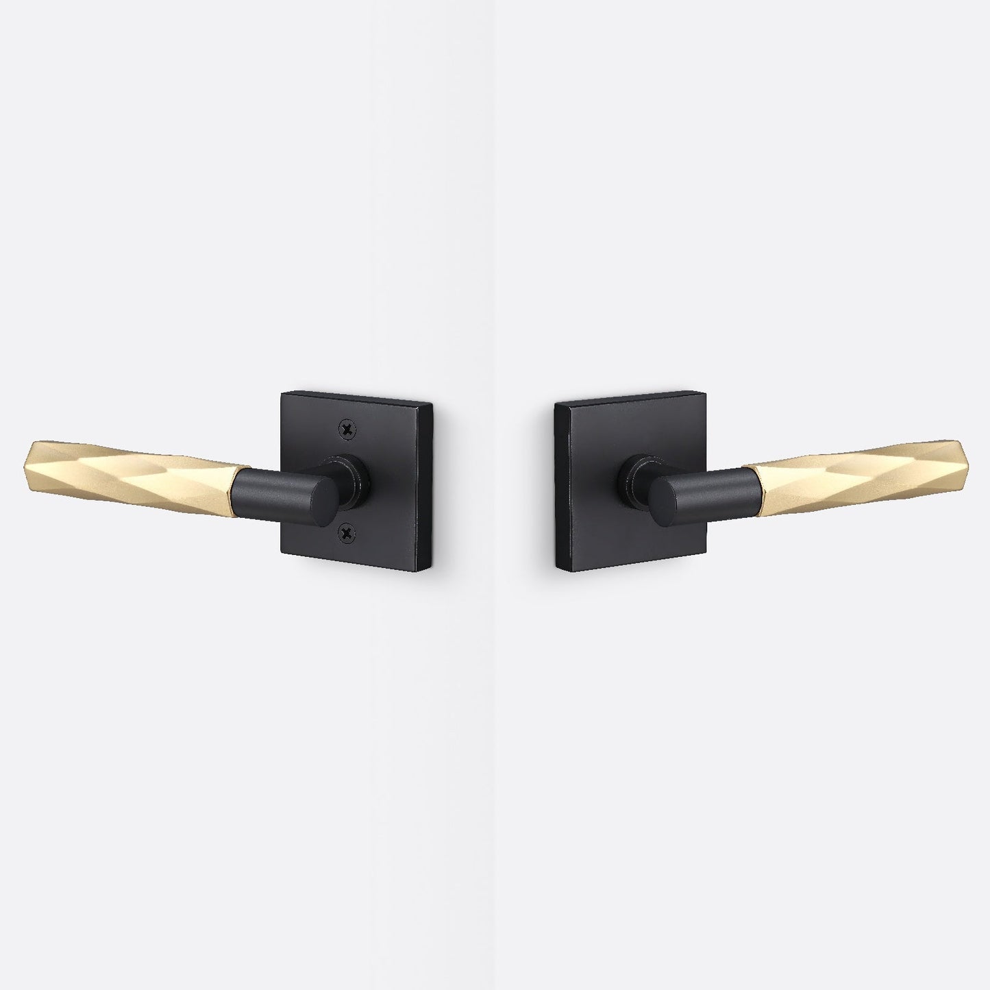 Sure-Loc AP101-SQ-GRIP-VT Smooth Grip Passage Door Lever with Aspra Square Rosette