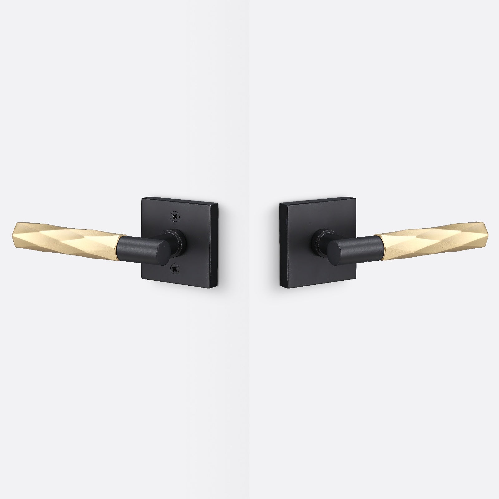 Sure-Loc AP101-SQ-GRIP-VT Smooth Grip Passage Door Lever with Aspra Square Rosette