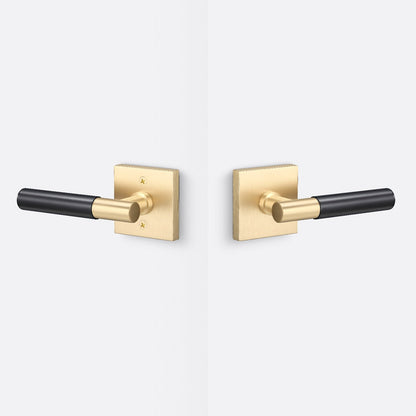 Sure-Loc AP101-SQ-GRIP-SM Smooth Grip Passage Door Lever with Aspra Square Rosette