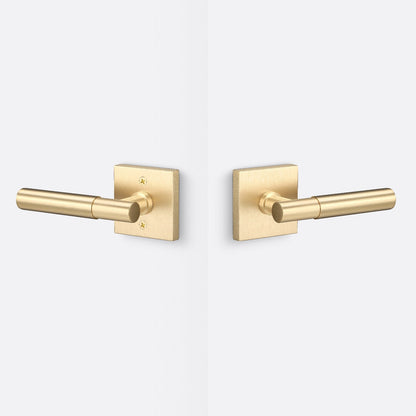 Sure-Loc AP101-SQ-GRIP-SM Smooth Grip Passage Door Lever with Aspra Square Rosette
