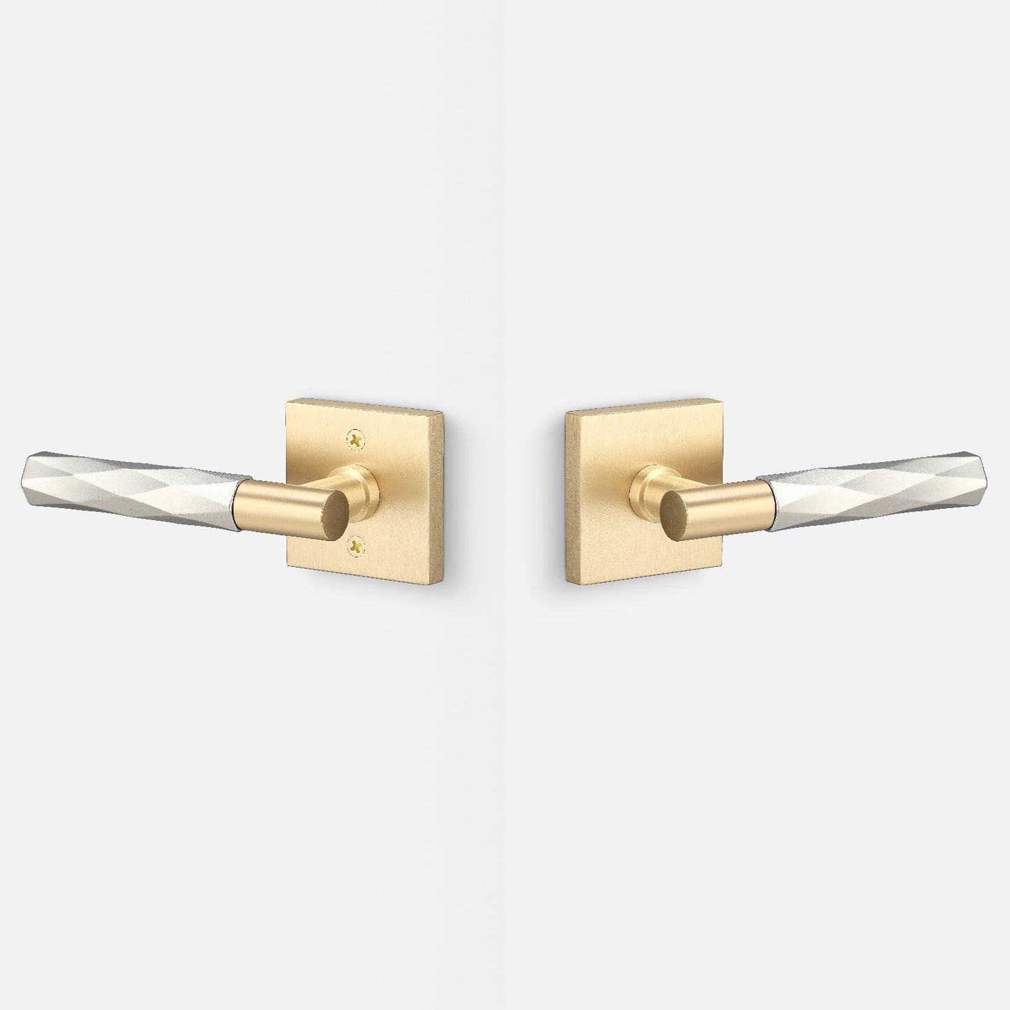 Sure-Loc AP101-SQ-GRIP-VT Smooth Grip Passage Door Lever with Aspra Square Rosette