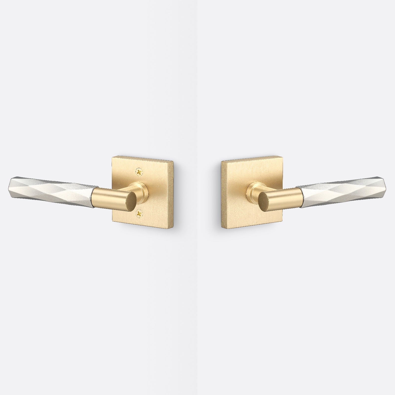 Sure-Loc AP101-SQ-GRIP-VT Smooth Grip Passage Door Lever with Aspra Square Rosette
