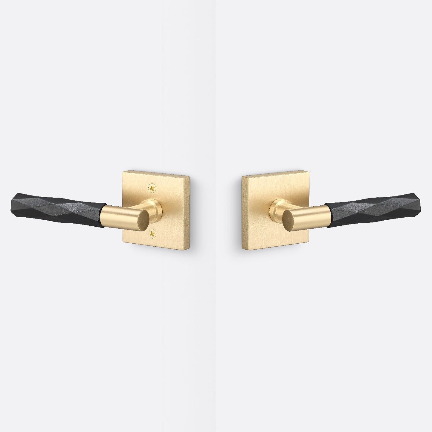 Sure-Loc AP101-SQ-GRIP-VT Smooth Grip Passage Door Lever with Aspra Square Rosette