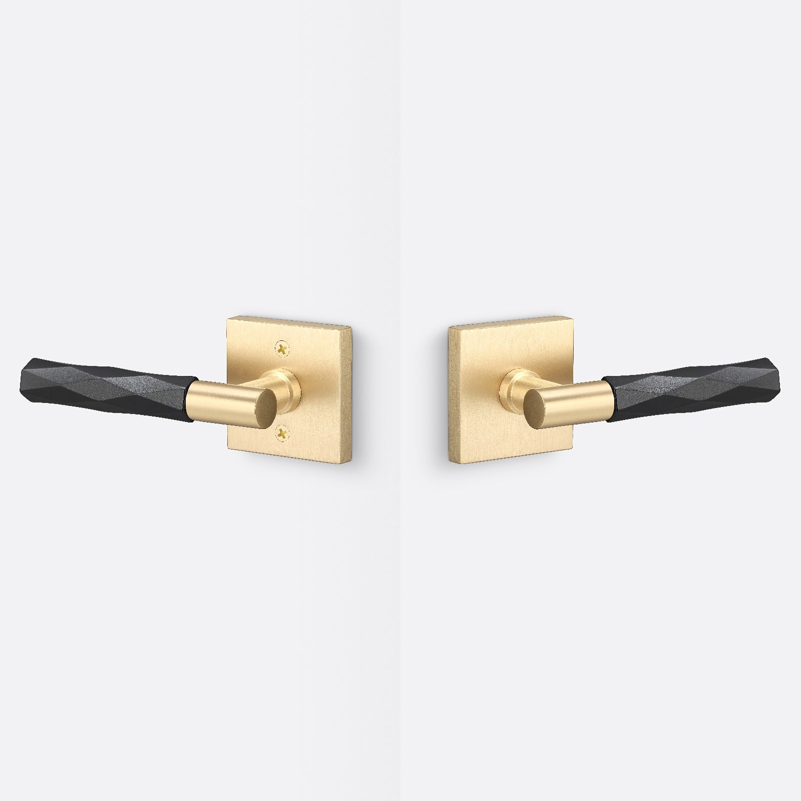 Sure-Loc AP101-SQ-GRIP-VT Smooth Grip Passage Door Lever with Aspra Square Rosette