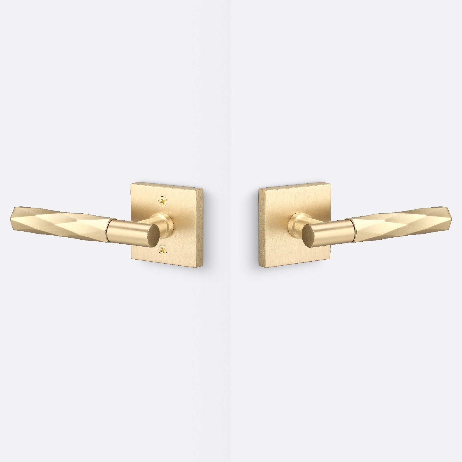 Sure-Loc AP101-SQ-GRIP-VT Smooth Grip Passage Door Lever with Aspra Square Rosette