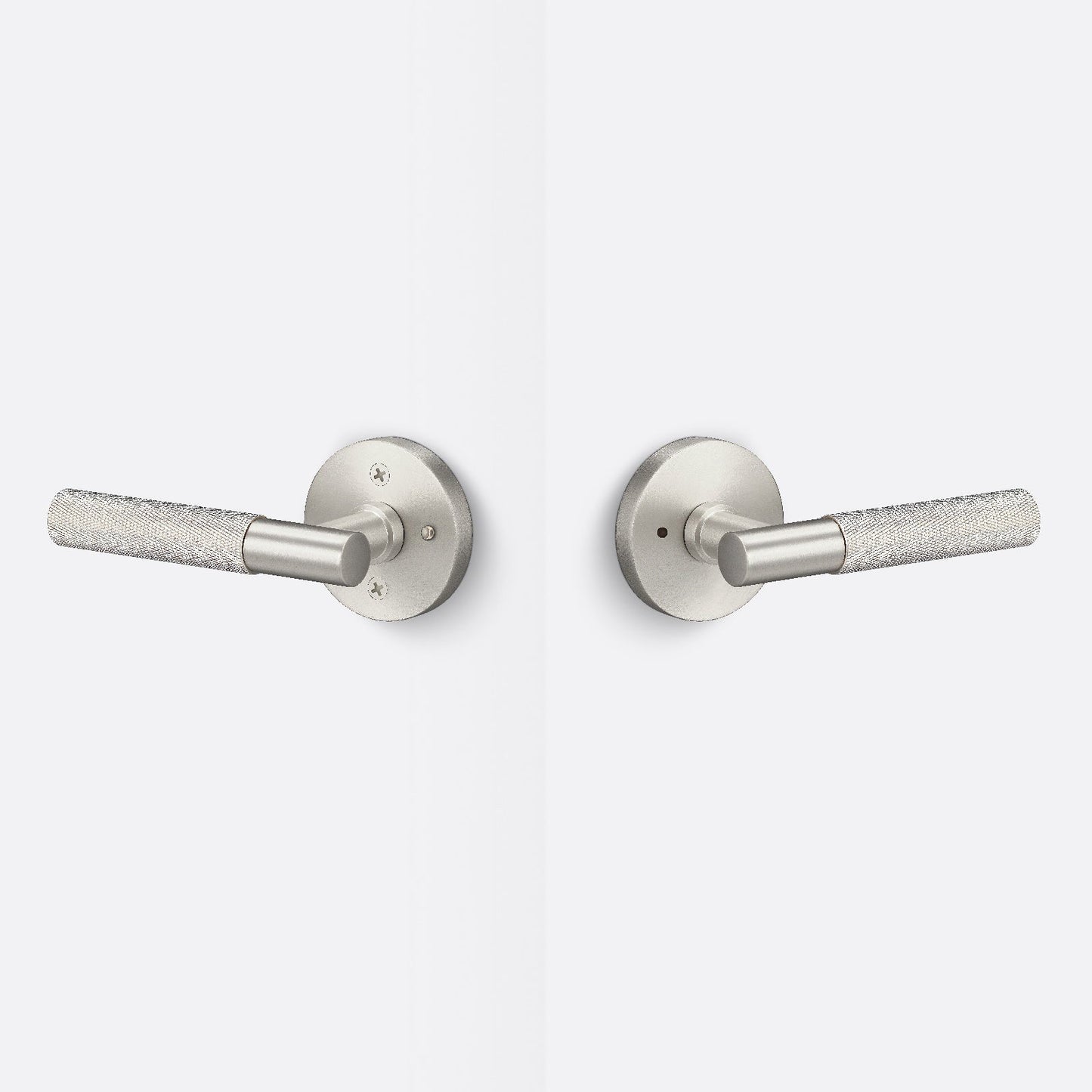 Sure-Loc AP102-RD-GRIP-KN Knurled Grip Privacy Door Lever with Aspra Round Rosette