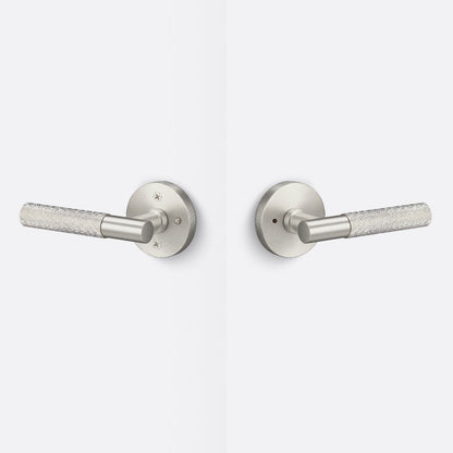 Sure-Loc AP102-RD-GRIP-KN Knurled Grip Privacy Door Lever with Aspra Round Rosette