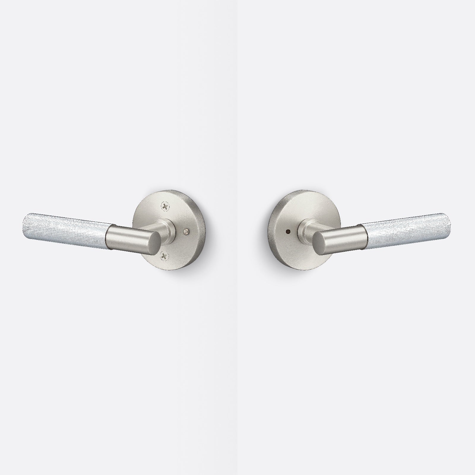Sure-Loc AP102-RD-GRIP-KN Knurled Grip Privacy Door Lever with Aspra Round Rosette