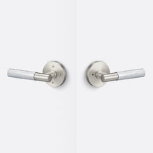 Sure-Loc AP102-RD-GRIP-KN Knurled Grip Privacy Door Lever with Aspra Round Rosette