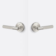 Sure-Loc AP102-RD-GRIP-SKN Straight Knurled Grip Privacy Door Lever with Aspra Round Rosette