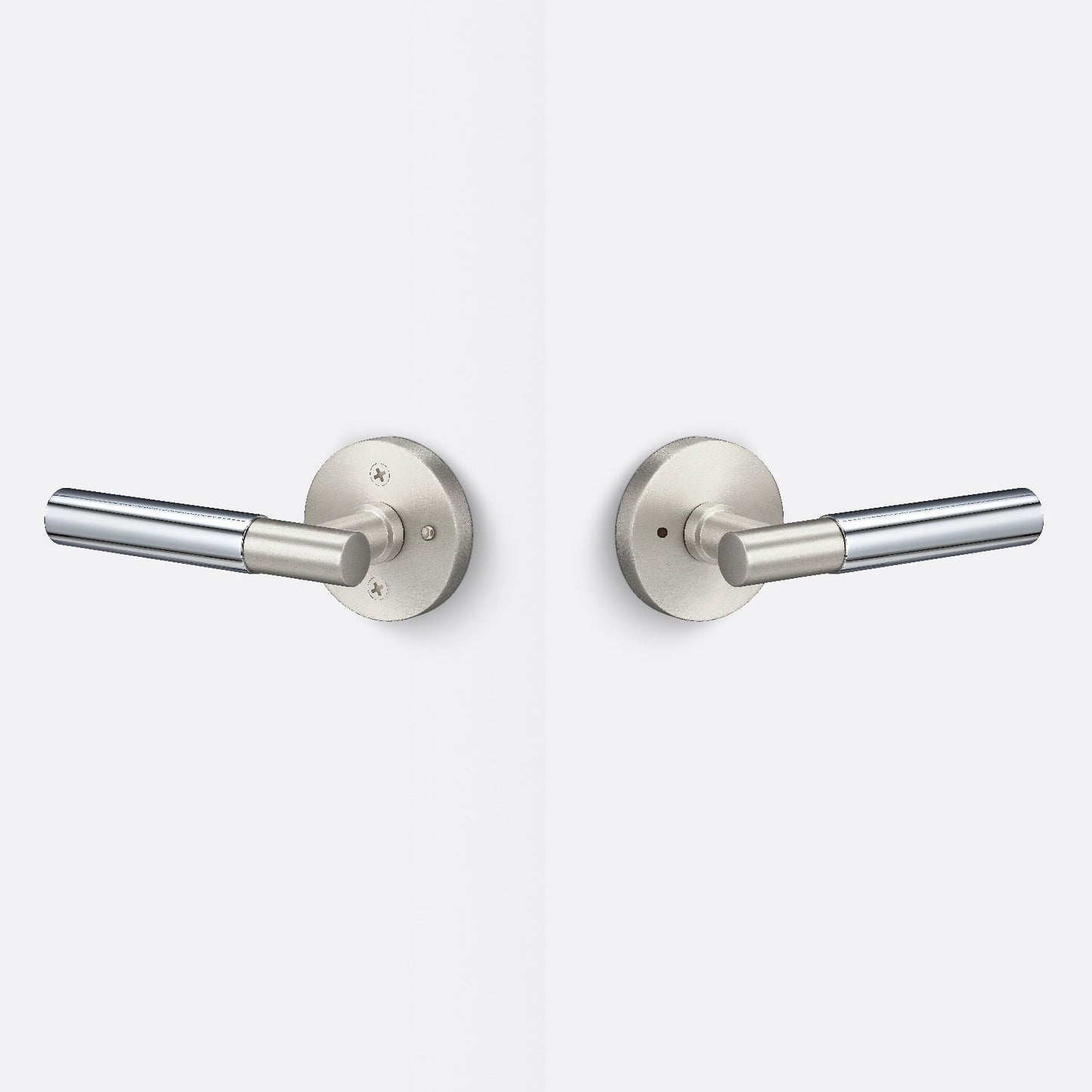 Sure-Loc AP102-RD-GRIP-SM Smooth Grip Privacy Door Lever with Aspra Round Rosette