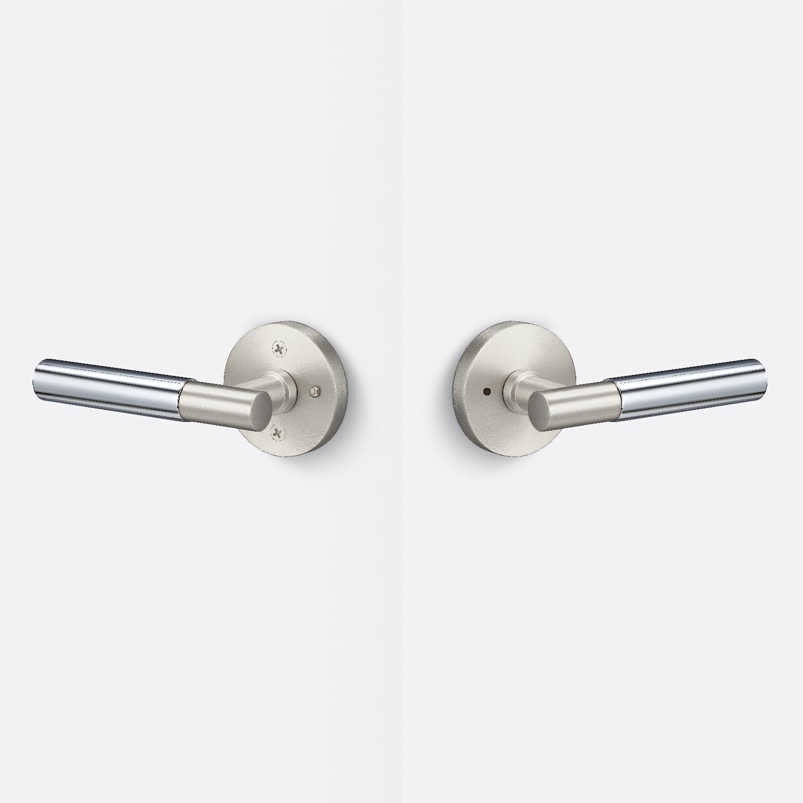 Sure-Loc AP102-RD-GRIP-SM Smooth Grip Privacy Door Lever with Aspra Round Rosette