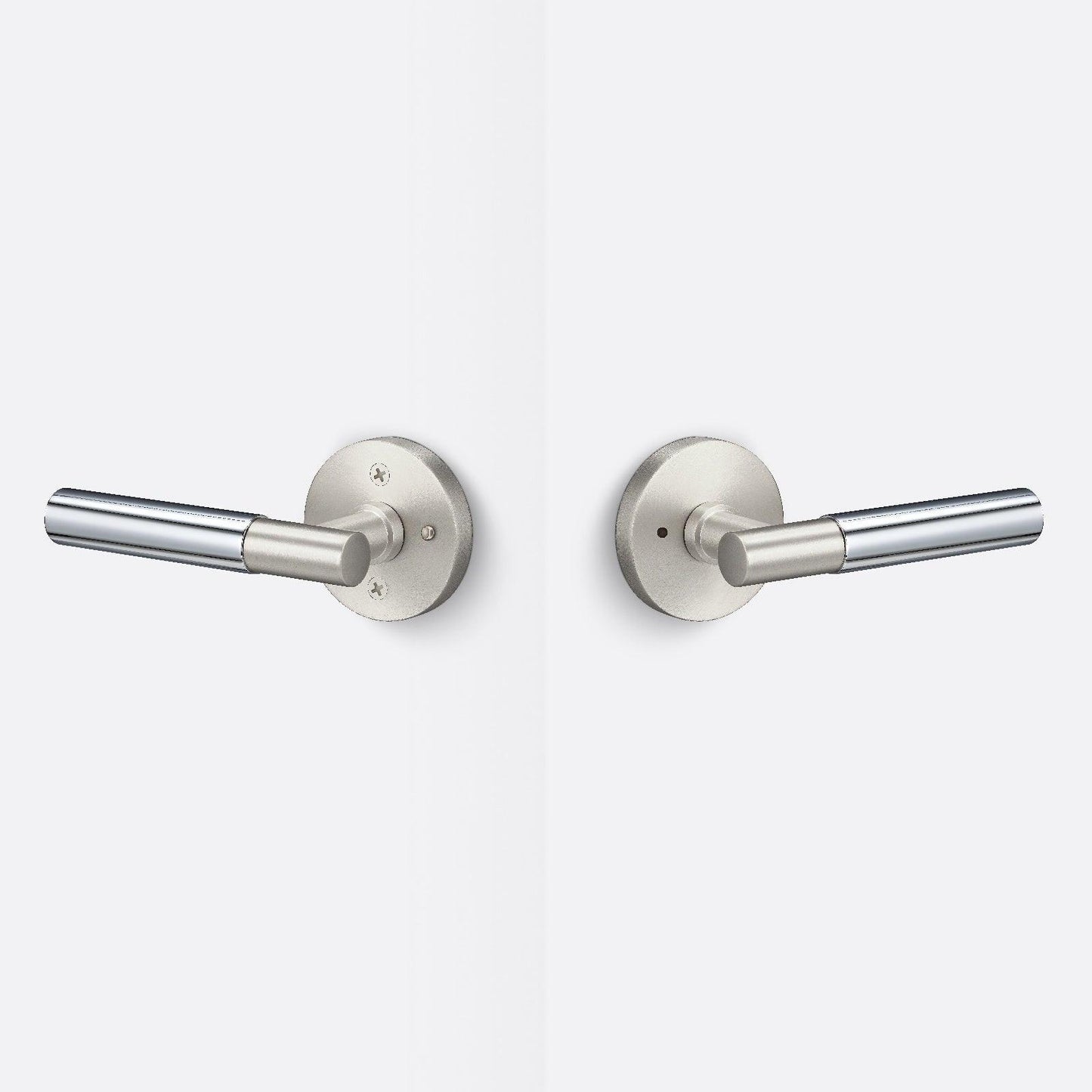 Sure-Loc AP102-RD-GRIP-SM Smooth Grip Privacy Door Lever with Aspra Round Rosette