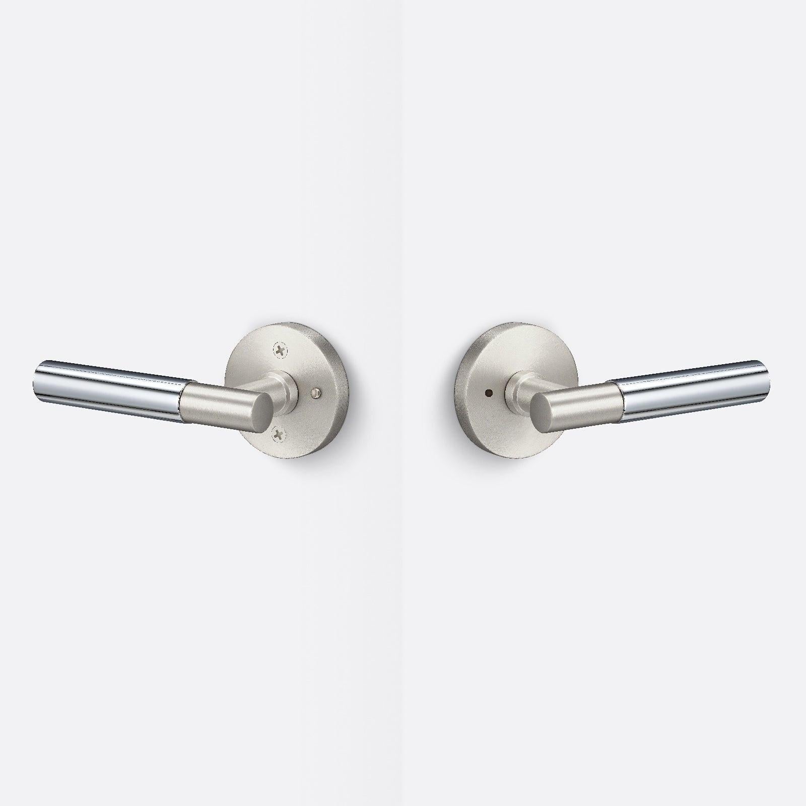 Sure-Loc AP102-RD-GRIP-SM Smooth Grip Privacy Door Lever with Aspra Round Rosette