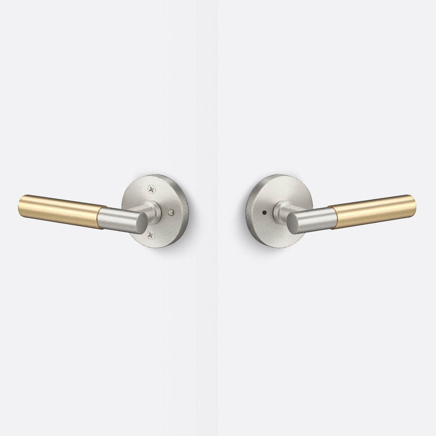 Sure-Loc AP102-RD-GRIP-SM Smooth Grip Privacy Door Lever with Aspra Round Rosette