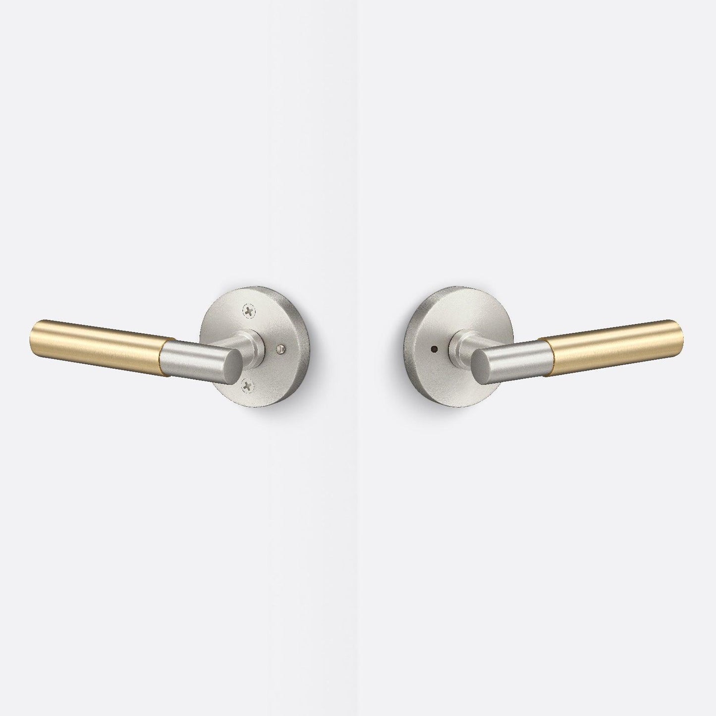 Sure-Loc AP102-RD-GRIP-SM Smooth Grip Privacy Door Lever with Aspra Round Rosette