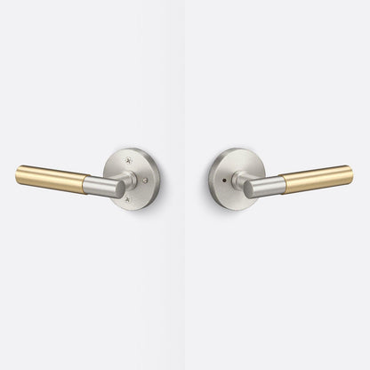 Sure-Loc AP102-RD-GRIP-SM Smooth Grip Privacy Door Lever with Aspra Round Rosette
