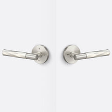 Sure-Loc AP102-RD-GRIP-VT Vertex Grip Privacy Door Lever with Aspra Round Rosette