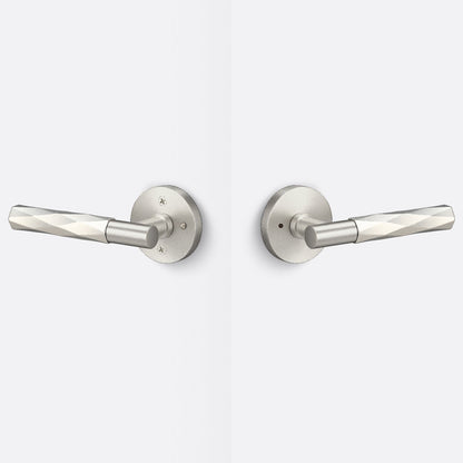 Sure-Loc AP102-RD-GRIP-VT Vertex Grip Privacy Door Lever with Aspra Round Rosette