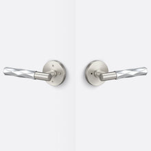 Sure-Loc AP102-RD-GRIP-VT Vertex Grip Privacy Door Lever with Aspra Round Rosette